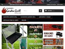 Tablet Screenshot of garden-grill.com.mx